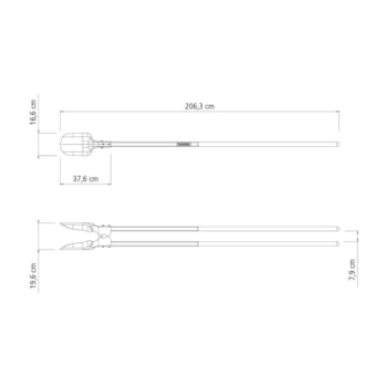 CAVADEIRA ARTICULADA METALICA COM CABO DE MADEIRA DE 180CM - 77571803 TRAMONTINA CAVADEIRA ARTICULADA METALICA COM CABO DE MADEIRA DE 180CM - 77571803 TRAMONTINA