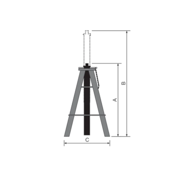 CAVALETE MECANICO PARA CARROCERIA 10 TONELADAS (PAR) - BOVENAU