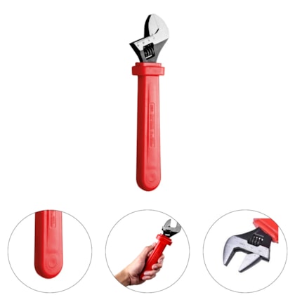 CHAVE AJUSTAVEL 8" ISOLADA IEC - TRAMONTINA PRO CHAVE AJUSTAVEL 8" ISOLADA IEC - TRAMONTINA PRO