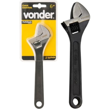 CHAVE AJUSTÁVEL FOSFATIZADA DE 6 POLEGADAS - 3573006000 VONDER CHAVE AJUSTÁVEL FOSFATIZADA DE 6 POLEGADAS - 3573006000 VONDER