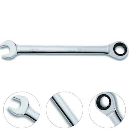 CHAVE COMBINADA COM CATRACA 10MM 72 DENTES - SATA