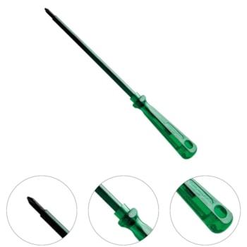 CHAVE DE FENDA PHILIPS 3/16 X 6" ISOLADA PH1 - TRAMONTINA PRO CHAVE DE FENDA PHILIPS 3/16 X 6" ISOLADA PH1 - TRAMONTINA PRO