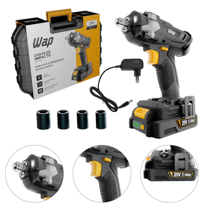 CHAVE DE IMPACTO 1/2" 350NM 21V K21 CH01 - FW009463 WAP