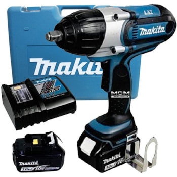 CHAVE DE IMPACTO A BATERIA 18V LITION 440NM - DTW450RFE MAKITA Voltagem:127V