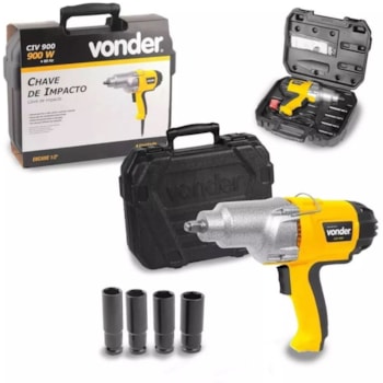 CHAVE DE IMPACTO ELÉTRICA 1/2 900W - CIV900 VONDER CHAVE DE IMPACTO ELÉTRICA 1/2 900W - CIV900 VONDER