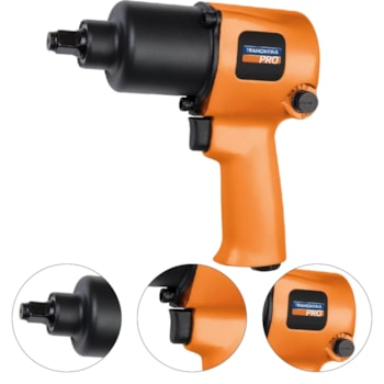 CHAVE DE IMPACTO PNEUMÁTICA 1/2" - 46300002 TRAMONTINA PRO CHAVE DE IMPACTO PNEUMÁTICA 1/2" - 46300002 TRAMONTINA PRO