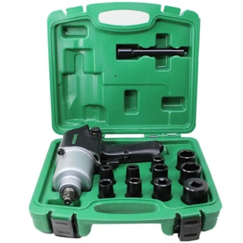 CHAVE DE IMPACTO PNEUMÁTICA 1/2" COM SOQUETES - 01.41.PN120278 POTENTE BRASIL CHAVE DE IMPACTO PNEUMÁTICA 1/2" COM SOQUETES - 01.41.PN120278 POTENTE BRASIL
