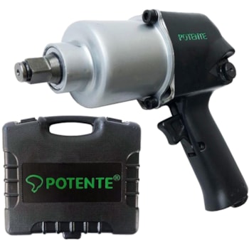 CHAVE DE IMPACTO PNEUMÁTICA 1/2" DUPLO MARTELO - 01.41.PN120178 POTENTE BRASIL CHAVE DE IMPACTO PNEUMÁTICA 1/2" DUPLO MARTELO - 01.41.PN120178 POTENTE BRASIL