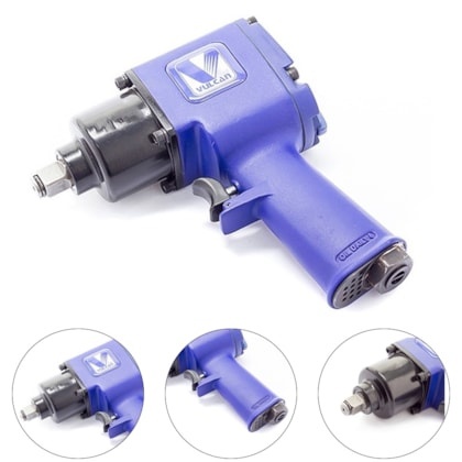 CHAVE DE IMPACTO PNEUMÁTICA 1'' EIXO CURTO P/ AUTO ROTAÇÃO VC-5300Q - 184946 VULCANBOR