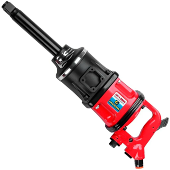 CHAVE DE IMPACTO PNEUMATICA 1" EIXO LONGO 3500NM  COM 4 SOQUETES (27, 30, 32 E 33MM) E MALETA CHI-3500 RED - 000027576 CHIAPERINI