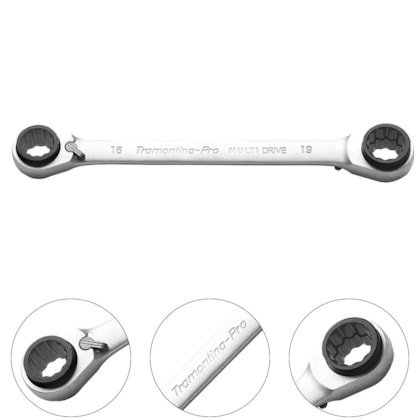 CHAVE ESTRELA 8 X 9 X 10 X 11MM COM CATRACA MULTIDRIVE - TRAMONTINA PRO CHAVE ESTRELA 8 X 9 X 10 X 11MM COM CATRACA MULTIDRIVE - TRAMONTINA PRO