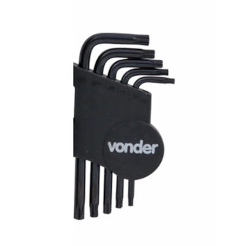 CHAVE HEXALOBULAR TORK 9PC T10-T50 CRV - 3573010050 VONDER CHAVE HEXALOBULAR TORK 9PC T10-T50 CRV - 3573010050 VONDER