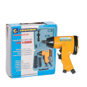 CHAVE IMPACTO PNEUMATICA  1/2" 320NM COM 10 SOQUETES 9 A 27MM ROCKING DOG CH I-320K - CHIAPERINI