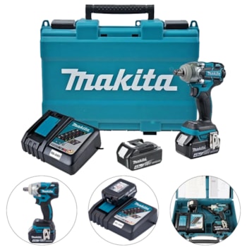 CHAVE / PARAFUSADEIRA DE IMPACTO A BATERIA DTW285RME MAKITA CHAVE / PARAFUSADEIRA DE IMPACTO A BATERIA DTW285RME MAKITA