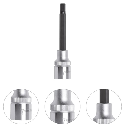 CHAVE SOQUETE 1/2" HEXAGONAL LONGA 6MM R62550619 - 3300378 GEDORE RED CHAVE SOQUETE 1/2" HEXAGONAL LONGA 6MM R62550619 - 3300378 GEDORE RED