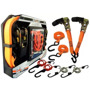 CINTA C/ CATRACA P/ AMARRACAO 18 MM C/ ELASTICO 5 PECAS STELS CINTA C/ CATRACA P/ AMARRACAO 18 MM C/ ELASTICO 5 PECAS STELS