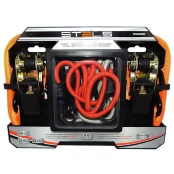 CINTA C/ CATRACA P/ AMARRACAO 18 MM C/ ELASTICO 5 PECAS STELS CINTA C/ CATRACA P/ AMARRACAO 18 MM C/ ELASTICO 5 PECAS STELS