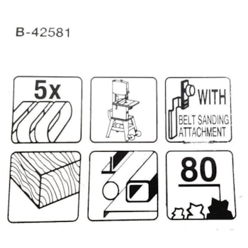 Cinta de Lixa Grão 80 para LB1200F B-42581 Makita