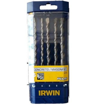 CJ BR SDS PLUS IRWIN 5 PCS 6-10MM ETJ