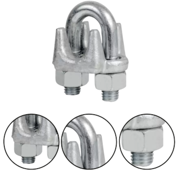 CLIPE GALVANIZADO 3/8" - FRATI CLIPE GALVANIZADO 3/8" - FRATI