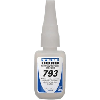 COLA INSTANTÂNEA 793 20G BICO - 64266 TEKBOND COLA INSTANTÂNEA 793 20G BICO - 64266 TEKBOND