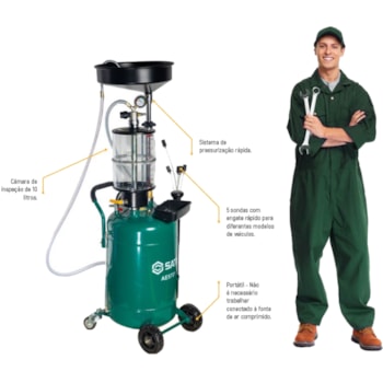 COLETOR DE ÓLEO A VÁCUO 70L - SCAE5701-LA SATA COLETOR DE ÓLEO A VÁCUO 70L - SCAE5701-LA SATA