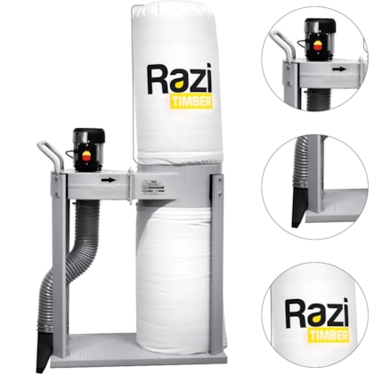 COLETOR DE PÓ 56L TRIFÁSICO RZ-CPT1TA - 18348 RAZI COLETOR DE PÓ 56L TRIFÁSICO RZ-CPT1TA - 18348 RAZI