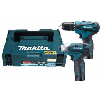 COMBO FURADEIRA E CHAVE DE IMPACTO 12 V - LCT204JX1 MAKITA