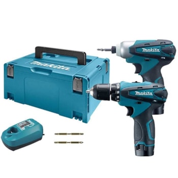 COMBO FURADEIRA E CHAVE DE IMPACTO 12 V - LCT204JX1 MAKITA