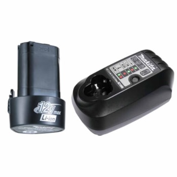 Combo Furadeira e Parafusadeira A Bateria 12v Makita + Kit de Acessórios Voltagem:BIVOLT