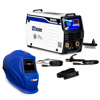 COMBO INVERSORA DE SOLDA 140A TOUCH 145 + MÁSCARA DE SOLDA AUTOMÁTICA OPTIARC 70 - 1015014 BOXER COMBO INVERSORA DE SOLDA 140A TOUCH 145 + MÁSCARA DE SOLDA AUTOMÁTICA OPTIARC 70 - 1015014 BOXER