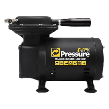 COMPRESSOR AR DIRETO 1/2CV 50PSI HOBBY SERIES BIVOLT - PRESSURE