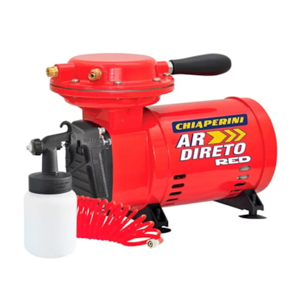 COMPRESSOR AR DIRETO 1/3CV RED + PISTOLA - CHIAPERINI