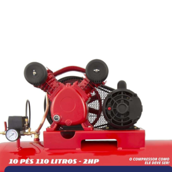 COMPRESSOR DE AR 10 PES 110L 2CV 140PSI RED RCH 10/110 220V - CHIAPERINI