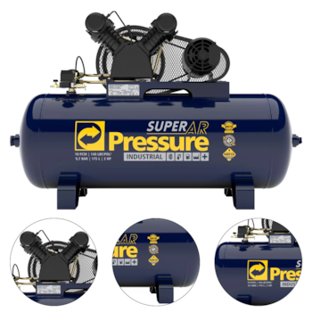 COMPRESSOR DE AR 10 PES 175L 2HP 140PSI SUPER AR 10/175V 110/220V - 8975701031 PRESSURE COMPRESSOR DE AR 10 PES 175L 2HP 140PSI SUPER AR 10/175V 110/220V - 8975701031 PRESSURE