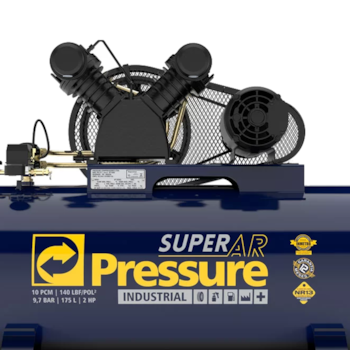 COMPRESSOR DE AR 10 PES 175L 2HP 140PSI SUPER AR 10/175V 110/220V - 8975701031 PRESSURE COMPRESSOR DE AR 10 PES 175L 2HP 140PSI SUPER AR 10/175V 110/220V - 8975701031 PRESSURE