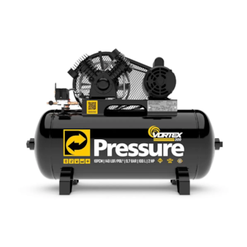 COMPRESSOR DE AR 100L 10PES 140PSI VORTEX 300 2HP 127/220V - 8975701241 PRESSURE