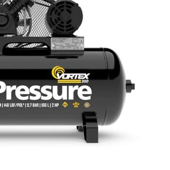 COMPRESSOR DE AR 100L 10PES 140PSI VORTEX 300 2HP 127/220V - 8975701241 PRESSURE