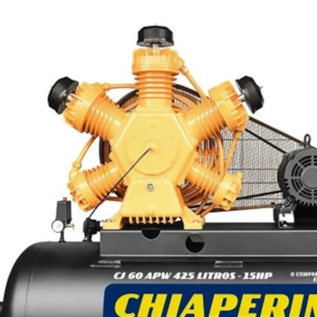 COMPRESSOR DE AR 60 PES 425L 15HP 175PSI CJ 60 APW TRIFASICO 220V / 380V IP21 - CHIAPERINI