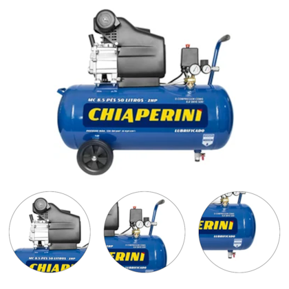 COMPRESSOR DE AR 8.5 PES 50L 120PSI  2HP 220V - CHIAPERINI COMPRESSOR DE AR 8.5 PES 50L 120PSI  2HP 220V - CHIAPERINI