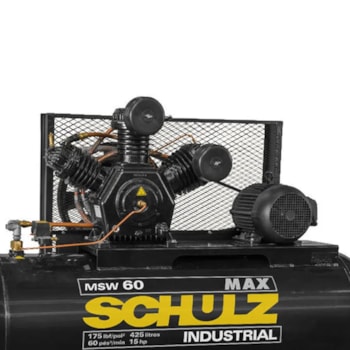COMPRESSOR DE AR FORT 425L MOTOR 15CV 380/660V  MSW 60 - SCHULZ COMPRESSOR DE AR FORT 425L MOTOR 15CV 380/660V  MSW 60 - SCHULZ