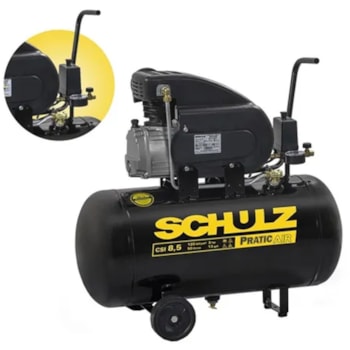 COMPRESSOR DE AR PRATIC AIR CSI 8,5 PÉS 2HP 50 LITROS - SCHULZ COMPRESSOR DE AR PRATIC AIR CSI 8,5 PÉS 2HP 50 LITROS - SCHULZ