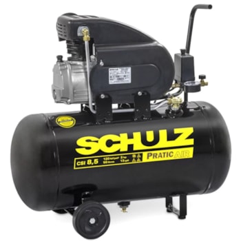 COMPRESSOR DE AR PRATIC AIR CSI 8,5 PÉS 2HP 50 LITROS - SCHULZ COMPRESSOR DE AR PRATIC AIR CSI 8,5 PÉS 2HP 50 LITROS - SCHULZ