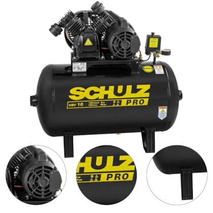 COMPRESSOR DE AR PRO CSV 10/100 2HP 60HZ - 921.7741-0 SCHULZ COMPRESSOR DE AR PRO CSV 10/100 2HP 60HZ - 921.7741-0 SCHULZ