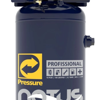 COMPRESSOR DE AR VERTICAL 10 PES 100L 2HP NOTUS 110/220V MONOFÁSICO - 8975701254 PRESSURE COMPRESSOR DE AR VERTICAL 10 PES 100L 2HP NOTUS 110/220V MONOFÁSICO - 8975701254 PRESSURE