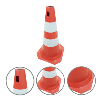 CONE 50CM PLT LARANJA / BRANCO - 700.01283 PLASTCOR CONE 50CM PLT LARANJA / BRANCO - 700.01283 PLASTCOR