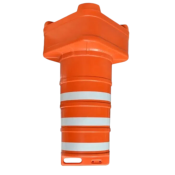 CONE BALIZADOR 40 X 40 X 1,10 MT LARANJA COM FAIXA FIT - PLASTCOR