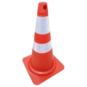 CONE FIT 75CM LARANJA E BRANCO - 700.00503 PLASTCOR