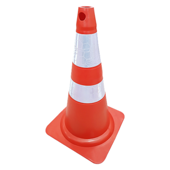 CONE FLEXÍVEL REFLETIVO LARANJA 75CM - 700.00652 PLÁSTCOR CONE FLEXÍVEL REFLETIVO LARANJA 75CM - 700.00652 PLÁSTCOR