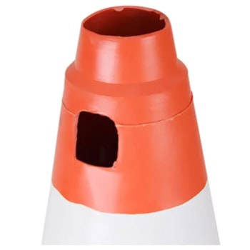 CONE LARANJA E BRANCO  75CM  - 700.01291 PLÁSTCOR